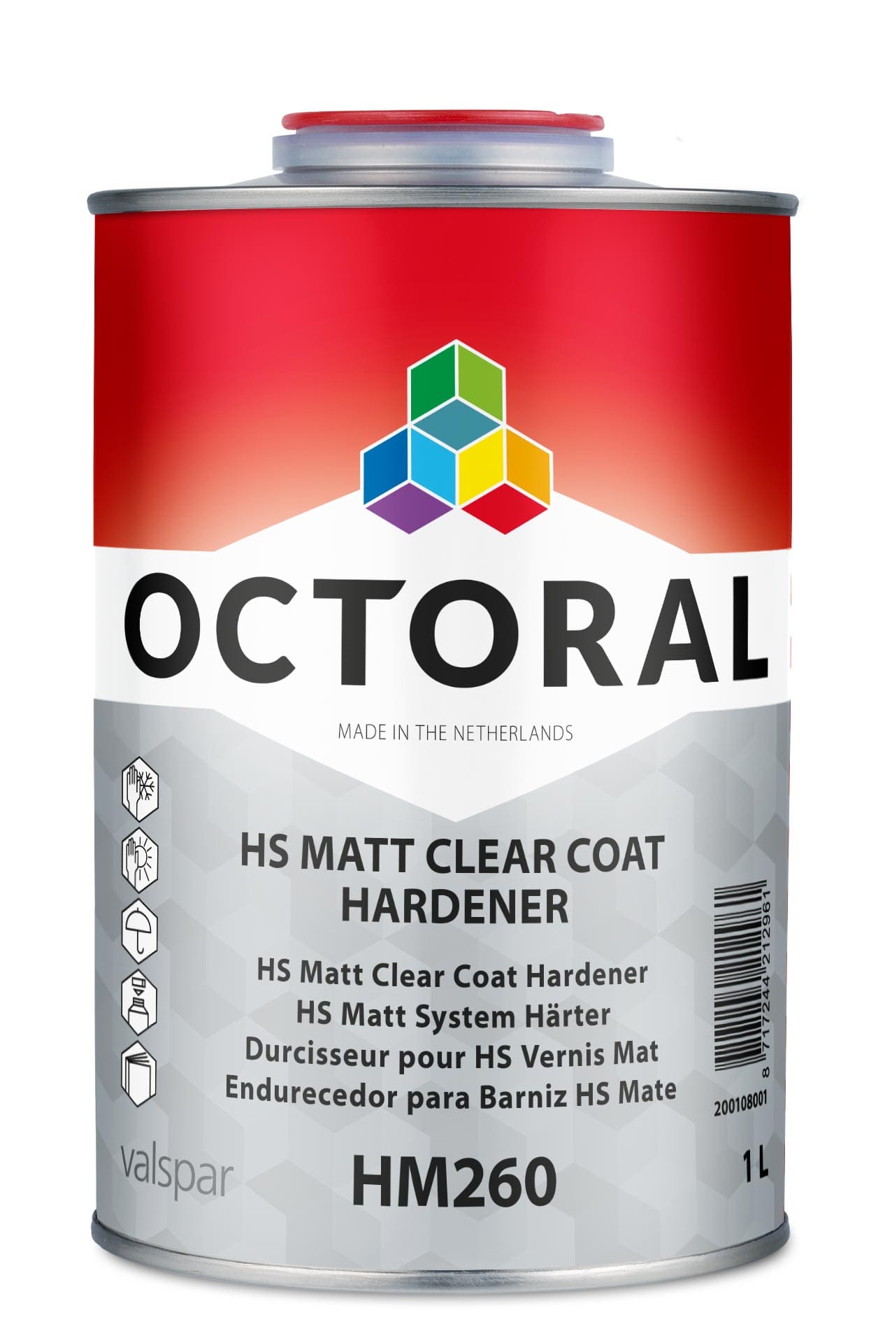 Octoral HM260 Matt Clear Hardener 1L Refinish Systems Ltd